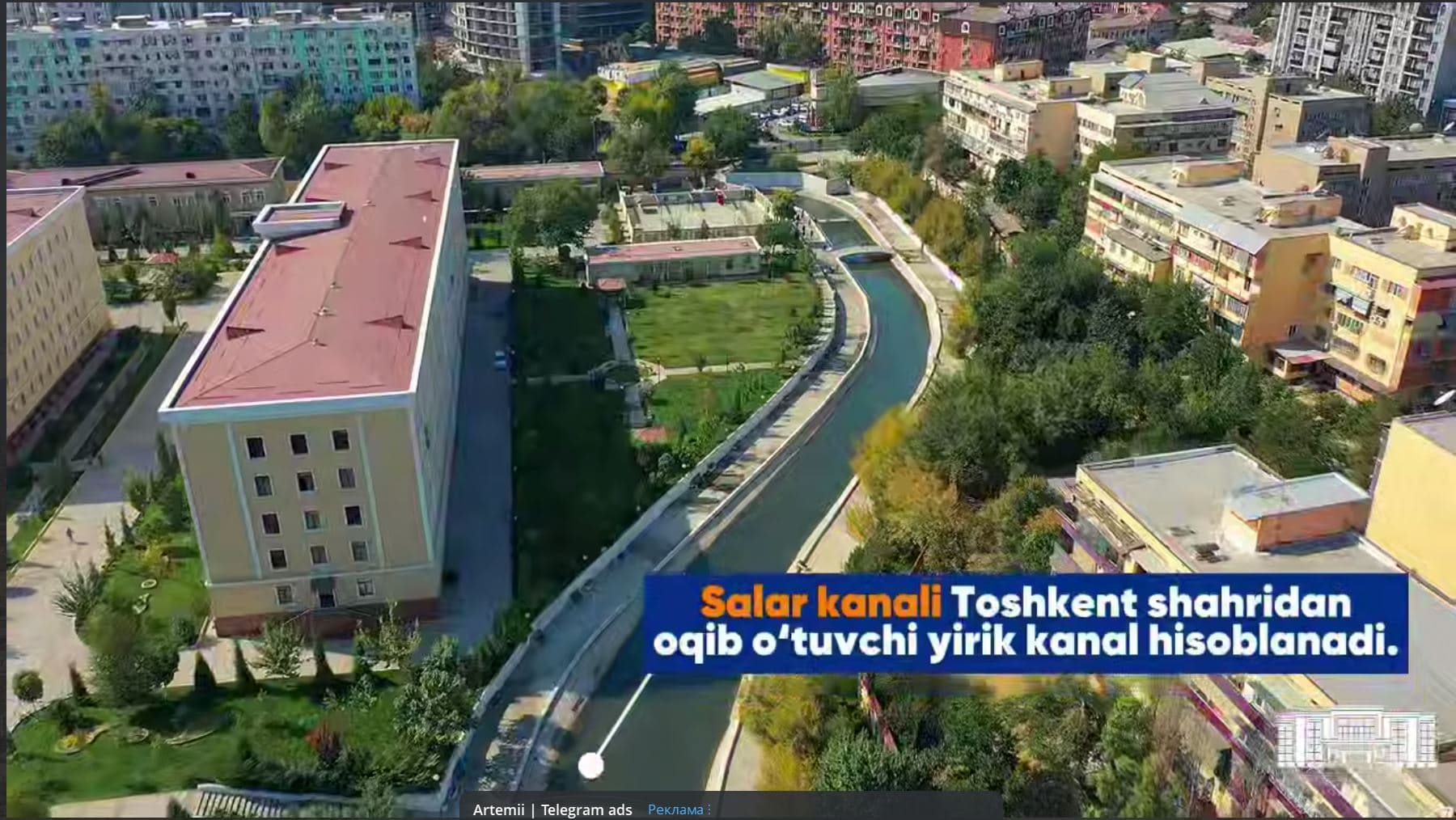 Salar kanali bo‘yida sayilgohlar tashkil etilmoqda