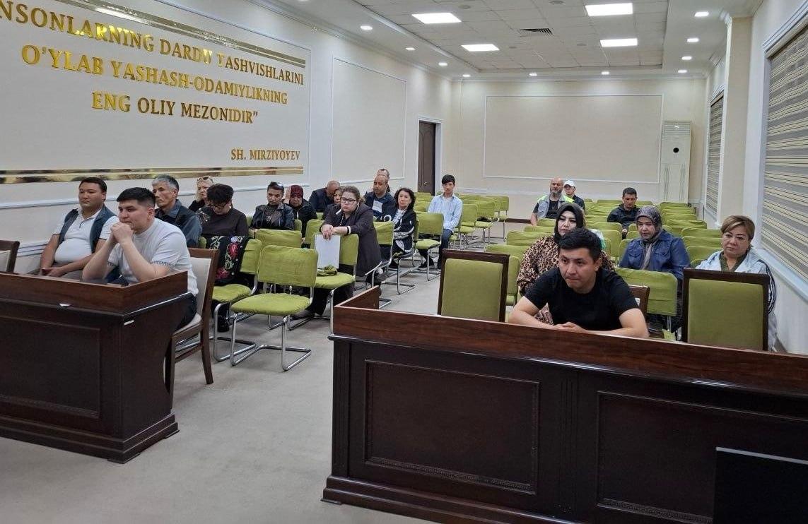 🏢 В Шайхонтохурском районе состоялось штабное совещание